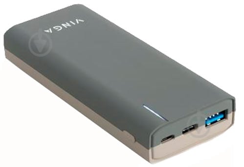 Повербанк Vinga soft touch 10000 mAh grey (BTPB3810QCRODG) - фото 6