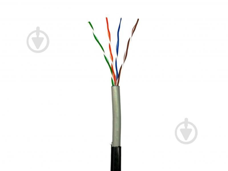 Кабель UTP Gear 8x0,51 CAT.5E UTP CCA 4Px2x0.51 PVC+PE Outdoor обміднений алюміній CCA - фото 1