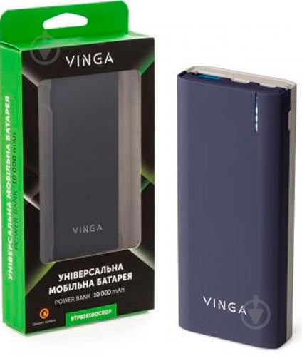 Повербанк Vinga soft touch 10000 mAh purple (BTPB3810QCROP) - фото 7