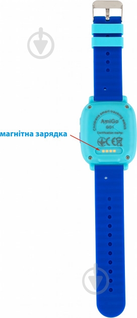 Смарт-часы AmiGo детские влагозащищенные GO001 blue (458091) - фото 12