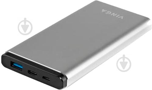 Повербанк Vinga QC3.0 PD aluminium 10000 mAh silver (BTPB1010QCALS) - фото 4