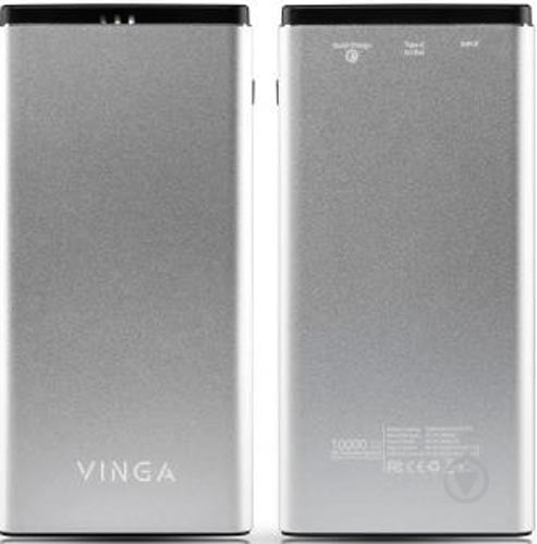 Повербанк Vinga QC3.0 PD aluminium 10000 mAh silver (BTPB1010QCALS) - фото 5