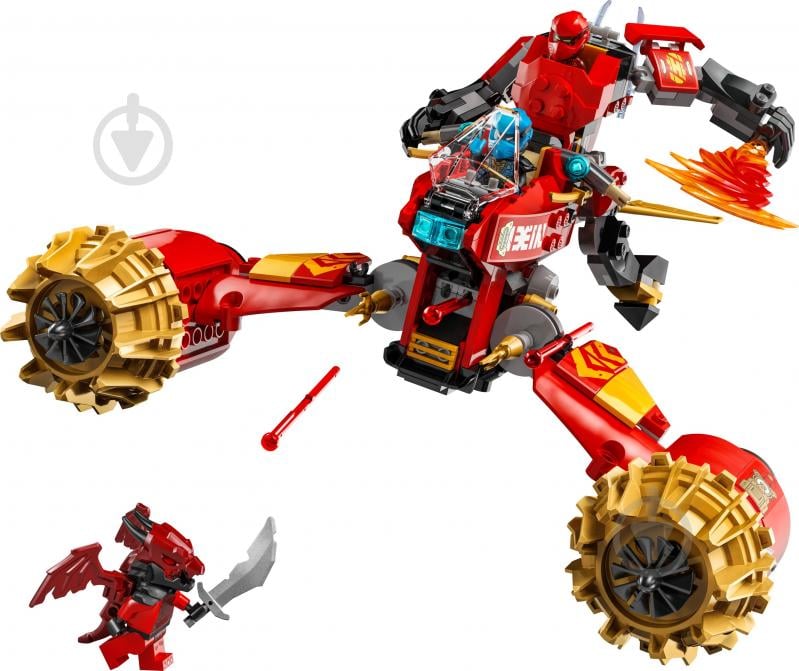 Конструктор LEGO NINJAGO Штормовий робот-вершник Кая 71830 - фото 3