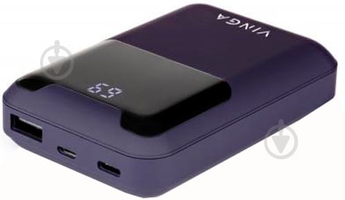 Повербанк Vinga Display soft touch 10000 mAh purple (BTPB0310LEDROP) - фото 5