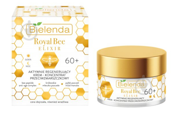 Крем антивозрастной день-ночь Bielenda Royal Bee Elixir активная регенерация 60+ 50 мл - фото 1