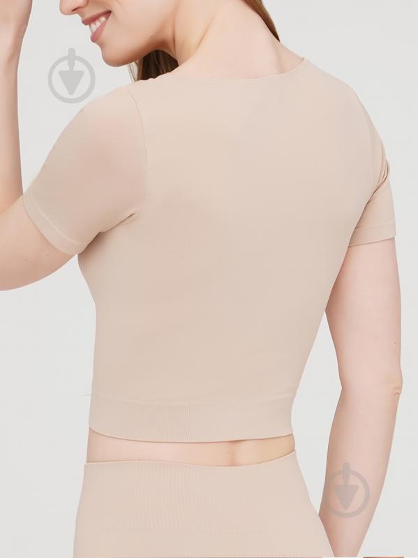 Футболка с коротким рукавом Giulia Crop t-shirt р.L/XL бежевый - фото 2 Футболка с коротким рукавом Giulia Crop t-shirt р.L/XL бежевый - фото 2