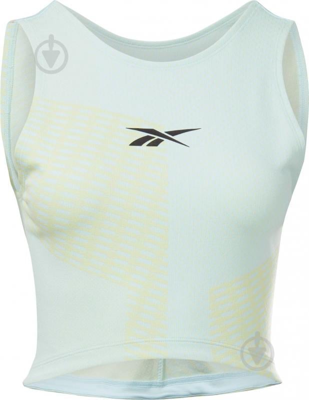 Бра Reebok TS SEAMLESS CROP TOP Q1 GL2580 р.S бирюзовый - фото 1