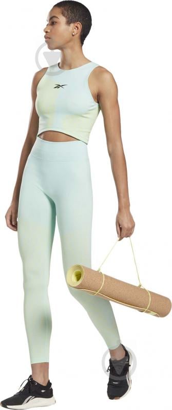 Бра Reebok TS SEAMLESS CROP TOP Q1 GL2580 р.S бирюзовый - фото 3