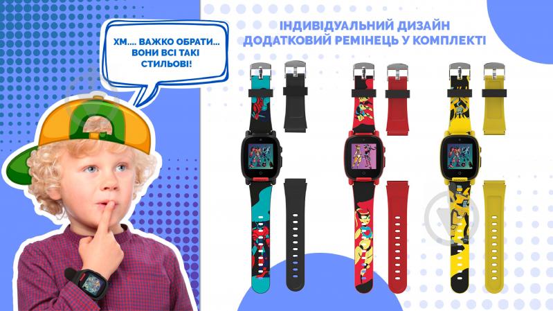 Смарт-годинник Nomi дитячий Kids Transformers W2s red (Kids Transformers W2s Red) - фото 8