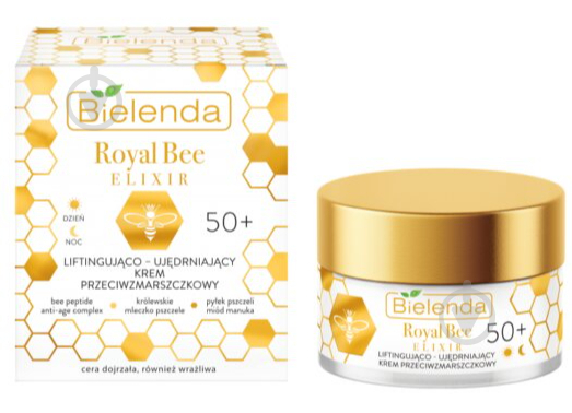 Крем антивозрастной день-ночь Bielenda Royal Bee Elixir лифтинг 50+ 50 мл - фото 1