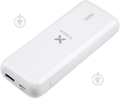 Повербанк Vinga glossy 10000 mAh white (VPB1MWH) - фото 1