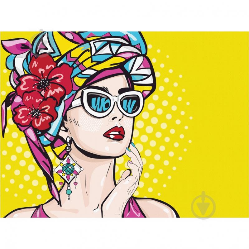 Холст на картоне с контуром Pop Art WOW 1 30х40 см Rosa Start - фото 1