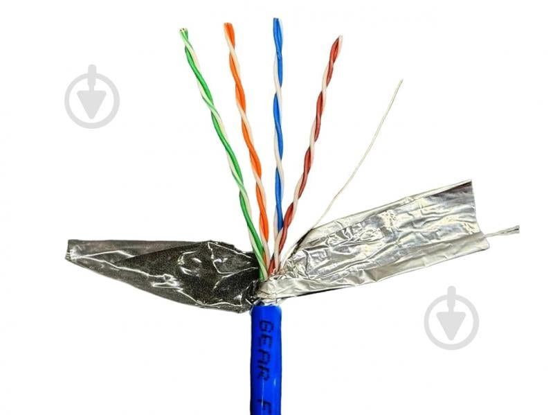 Кабель UTP Gear FTPFTP/UTPFTPcat.5EF/UTP 8x0,51 CAT.5E FTP CCA(25%) 4Px2x0.51 Indoor обміднений алюміній CCA - фото 1 Кабель UTP Gear FTPFTP/UTPFTPcat.5EF/UTP 8x0,51 CAT.5E FTP CCA(25%) 4Px2x0.51 Indoor обміднений алюміній CCA - фото 1