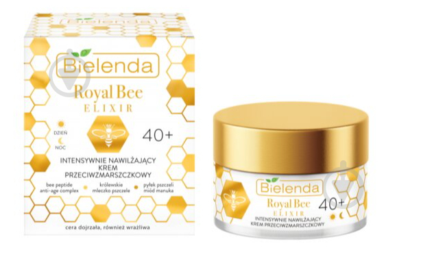 Крем для лица день-ночь Bielenda Royal Bee Elixir интенсивное увлажнение 40+ 50 мл - фото 1