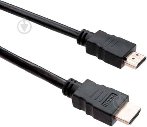 Кабель мультимедийный Vinga HDMI – HDMI 3 м черный (VCPDCHDMIMM3BK) - фото 1