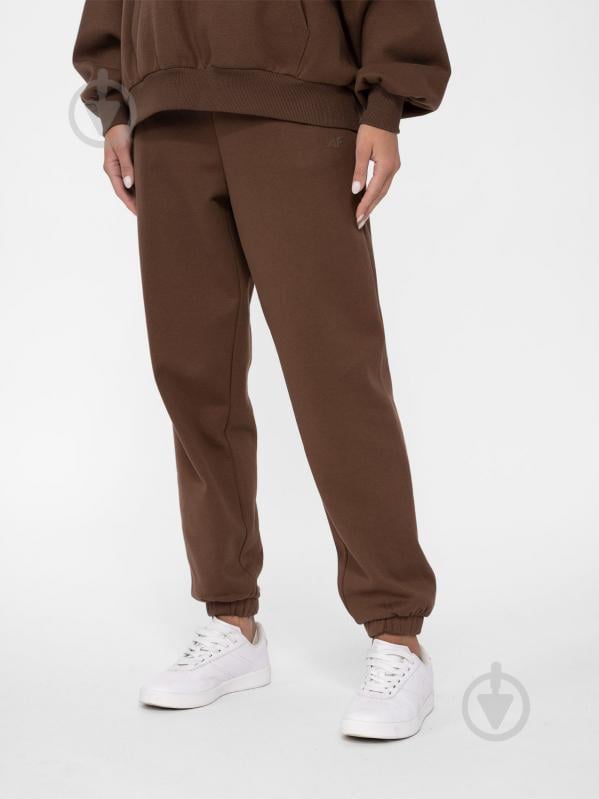 Брюки 4F TROUSERS CAS F455 4FAW23TTROF455-81S р. M коричневый - фото 2