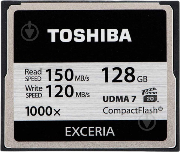 Карта пам'яті Toshiba Compact Flash 1000X 128GB (CF-128GTGI(8) - фото 1