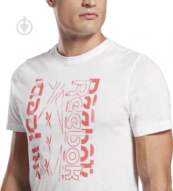 Футболка Reebok VECTOR GRAPHIC TEE GL3162 р.S білий - фото 4