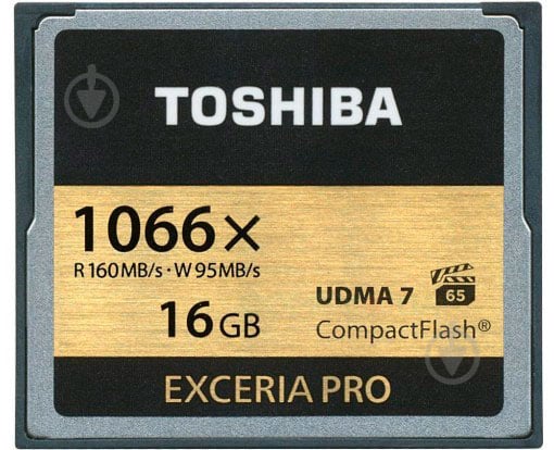 Карта пам'яті Toshiba Compact Flash 1000X 16GB (CF-016GSG(BL8) - фото 1