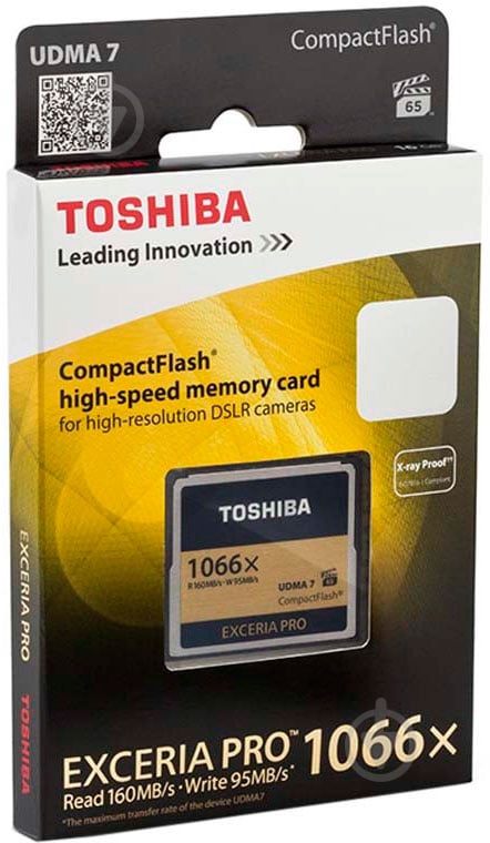 Карта пам'яті Toshiba Compact Flash 1000X 16GB (CF-016GSG(BL8) - фото 2