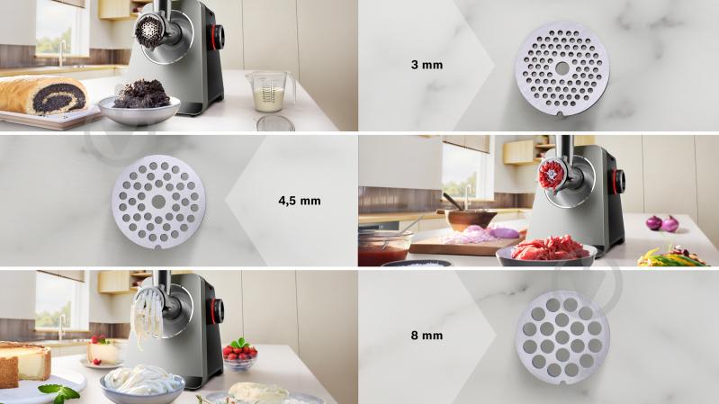 М'ясорубка Bosch MultiPower Серія 8 MFWS820M - фото 8