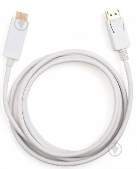 Кабель мультимедийный Vinga DisplayPort – HDMI 1,8 м белый (VCPDPHDMI1.8WH) - фото 2 Кабель мультимедийный Vinga DisplayPort – HDMI 1,8 м белый (VCPDPHDMI1.8WH) - фото 2