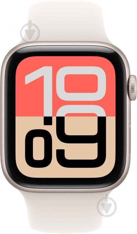 Смарт-годинник Apple Watch SE 3 GPS 44mm Starlight Aluminium Case with Starlight Sport Band - M/L (MEHJ4RK/A) - фото 2