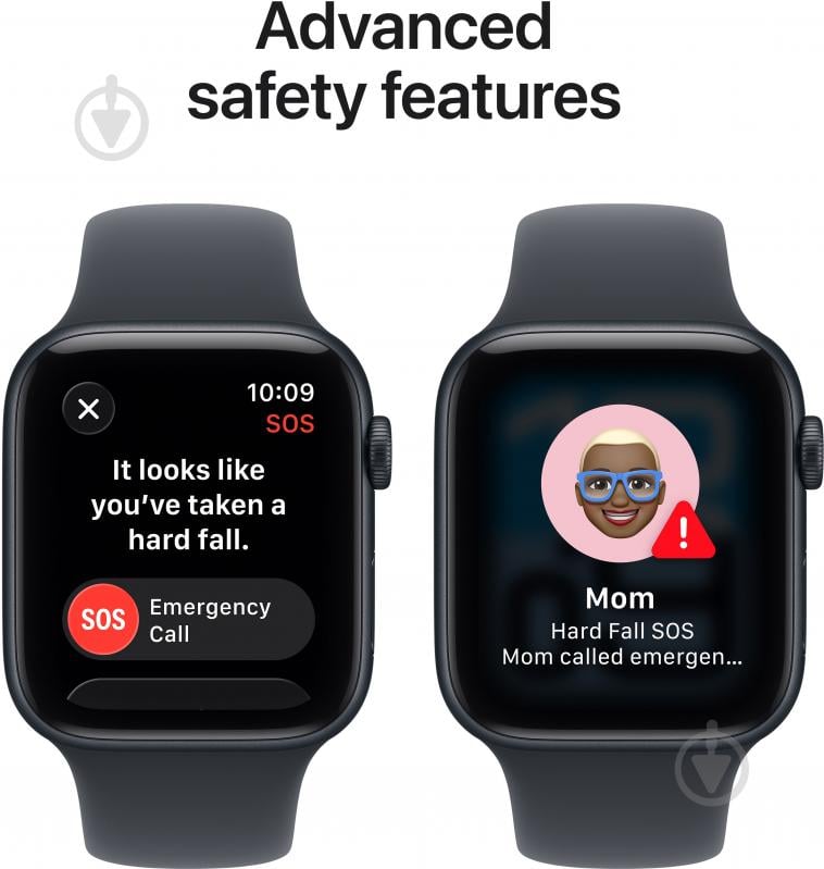 Смарт-годинник Apple Watch SE 3 GPS 44mm Midnight Aluminium Case with Midnight Sport Band - M/L (MEHQ4RK/A) - фото 7
