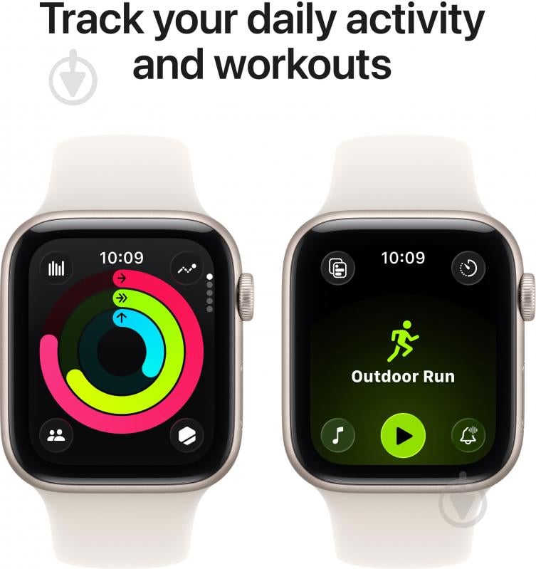 Смарт-годинник Apple Watch SE 3 GPS + Cellular 40mm Starlight Aluminium Case with Starlight Sport Band - S/M (MEP64RK/A) - фото 6