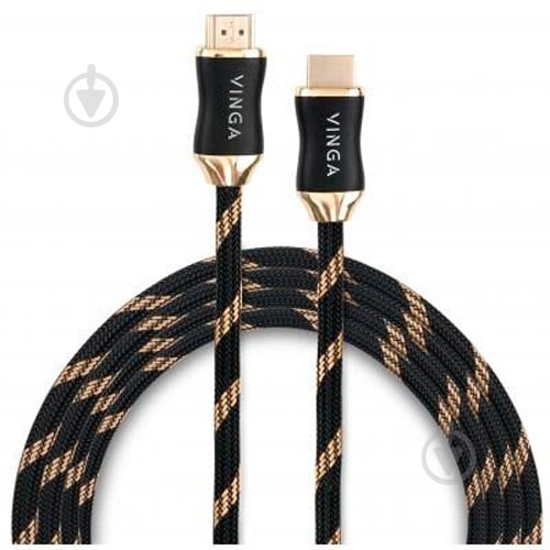 Кабель мультимедийный Vinga HDMI – HDMI 3 м черный (VCPHDMI20BPR3) - фото 1 Кабель мультимедийный Vinga HDMI – HDMI 3 м черный (VCPHDMI20BPR3) - фото 1