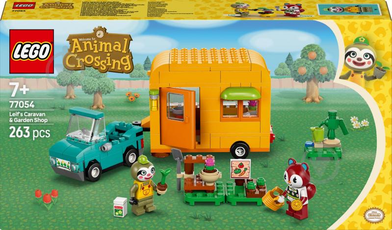 Конструктор LEGO Animal Crossing Садовый магазин и караван, принадлежащие Leif 77054 - фото 1