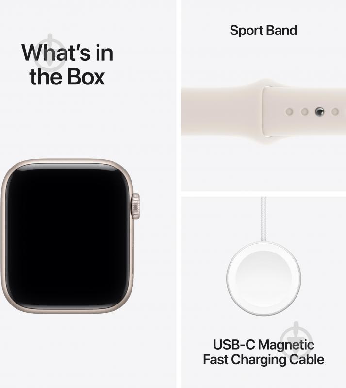 Смарт-годинник Apple Watch SE 3 GPS + Cellular 44mm Starlight Aluminium Case with Starlight Sport Band - S/M (MEPE4RK/A) - фото 8