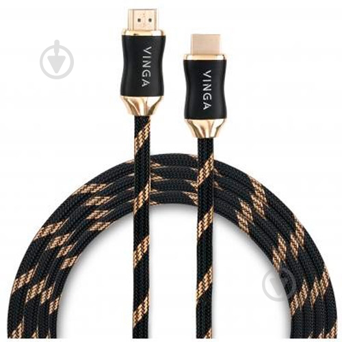 Кабель мультимедийный Vinga HDMI – HDMI 10 м черный (VCPHDMI20BPR10) - фото 1 Кабель мультимедийный Vinga HDMI – HDMI 10 м черный (VCPHDMI20BPR10) - фото 1