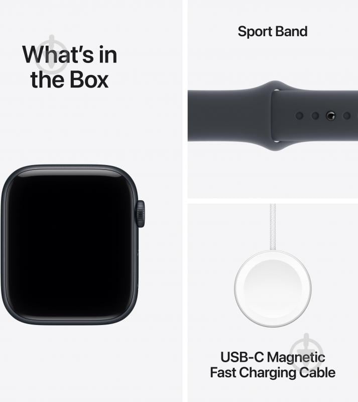 Смарт-годинник Apple Watch SE 3 GPS + Cellular 44mm Midnight Aluminium Case with Midnight Sport Band - S/M (MEPH4RK/A) - фото 8