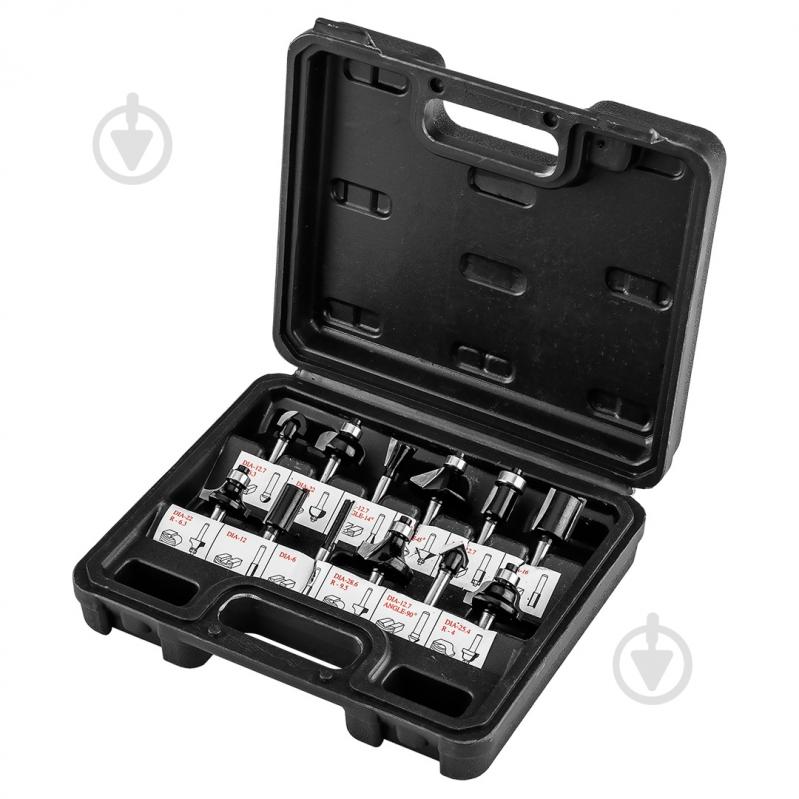 Фреза ласточкин хвост GRAPHITE 12 шт. 56T613 - фото 1