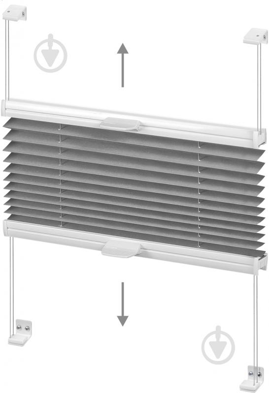 Штора-плиссе Rollotex ткань DUO TERMO 111х45 см Серый - фото 6