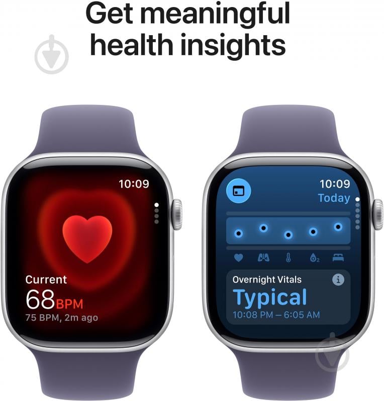 Смарт-годинник Apple Watch Series 11 GPS 42mm Silver Aluminium Case with Purple Fog Sport Band - M/L (MEU74RK/A) - фото 5