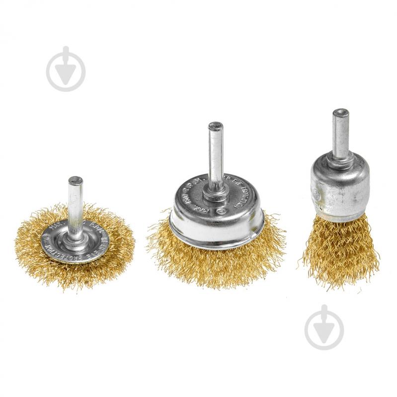 Набор щеток GRAPHITE 3 шт. 57T438 - фото 1