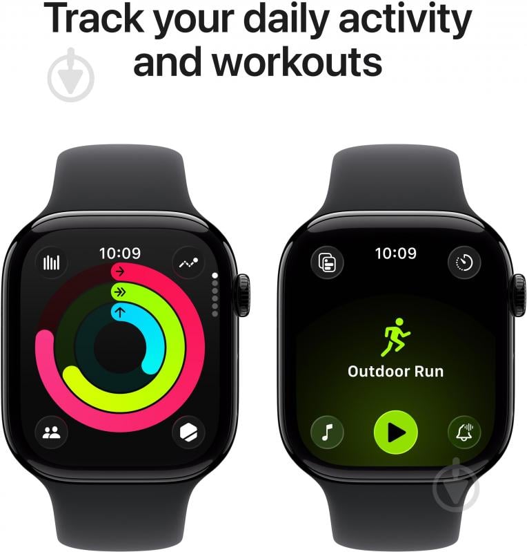 Смарт-годинник Apple Watch Series 11 GPS 46mm Jet Black Aluminium Case with Black Sport Band - S/M (MEUW4RK/A) - фото 4