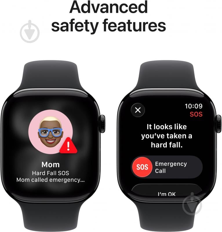 Смарт-годинник Apple Watch Series 11 GPS 46mm Jet Black Aluminium Case with Black Sport Band - S/M (MEUW4RK/A) - фото 6