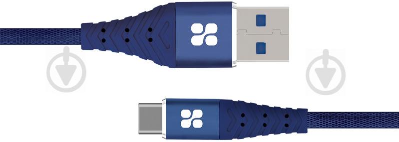 Кабель Promate NerveLink-C USB — Type-C 1,2 м синій (nervelink-c.blue) - фото 1