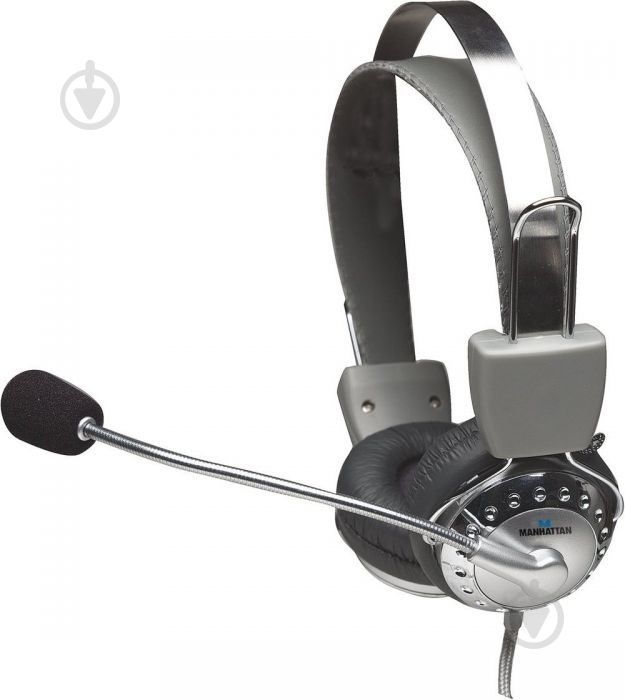 Наушники Intracom Manhattan Headset Stereo silver (175517) - фото 1