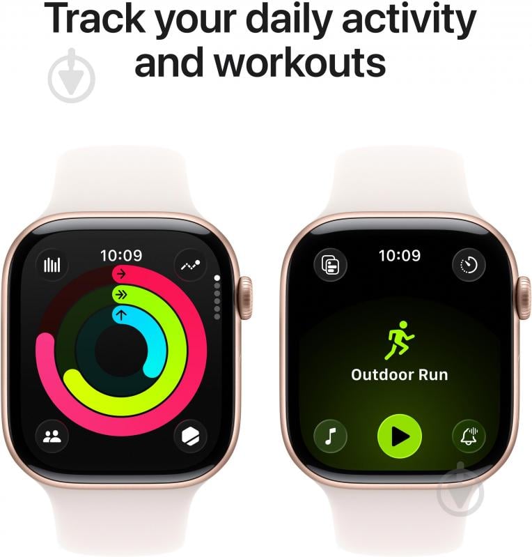 Смарт-годинник Apple Watch Series 11 GPS 46mm Rose Gold Aluminium Case with Light Blush Sport Band - M/L (MEV74RK/A) - фото 4