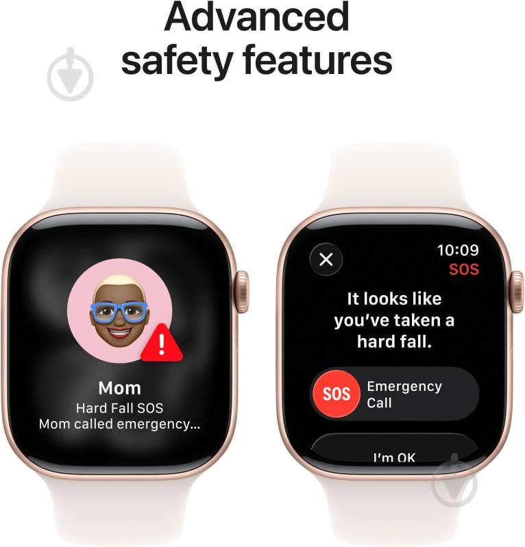 Смарт-годинник Apple Watch Series 11 GPS 46mm Rose Gold Aluminium Case with Light Blush Sport Band - M/L (MEV74RK/A) - фото 6