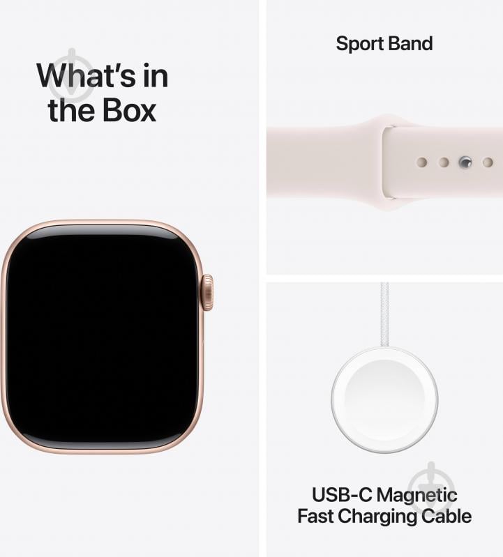 Смарт-годинник Apple Watch Series 11 GPS 46mm Rose Gold Aluminium Case with Light Blush Sport Band - M/L (MEV74RK/A) - фото 8