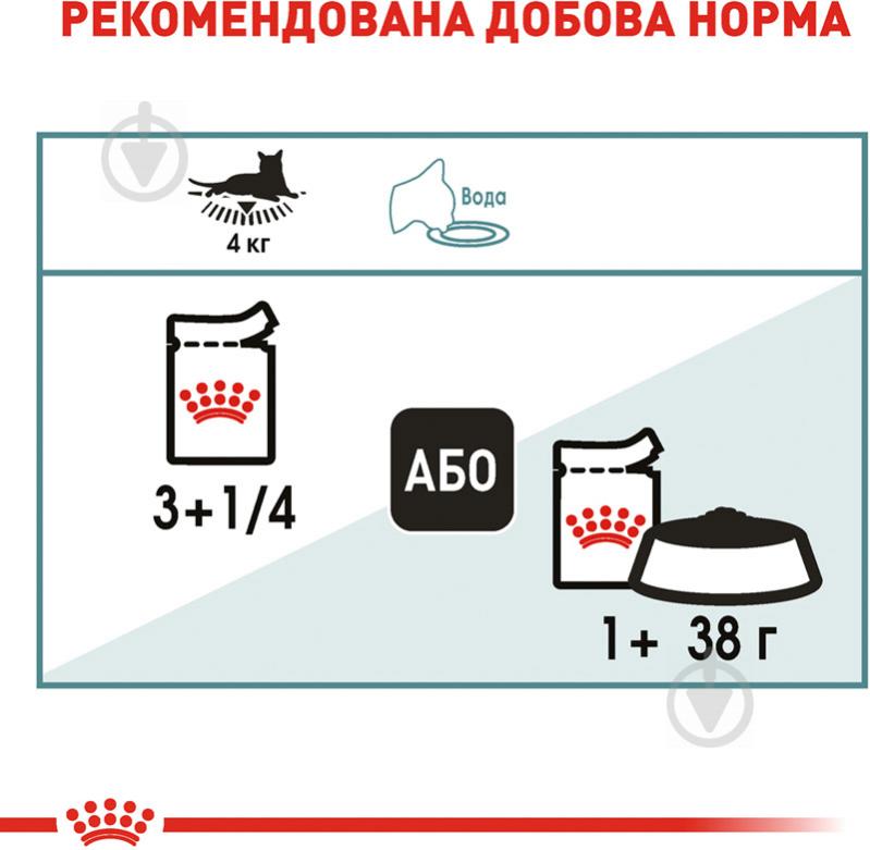 Корм вологий для дорослих котів для виведення грудочок шерсті Royal Canin Hairball Care Gravy у соусі птиця 85 г - фото 6