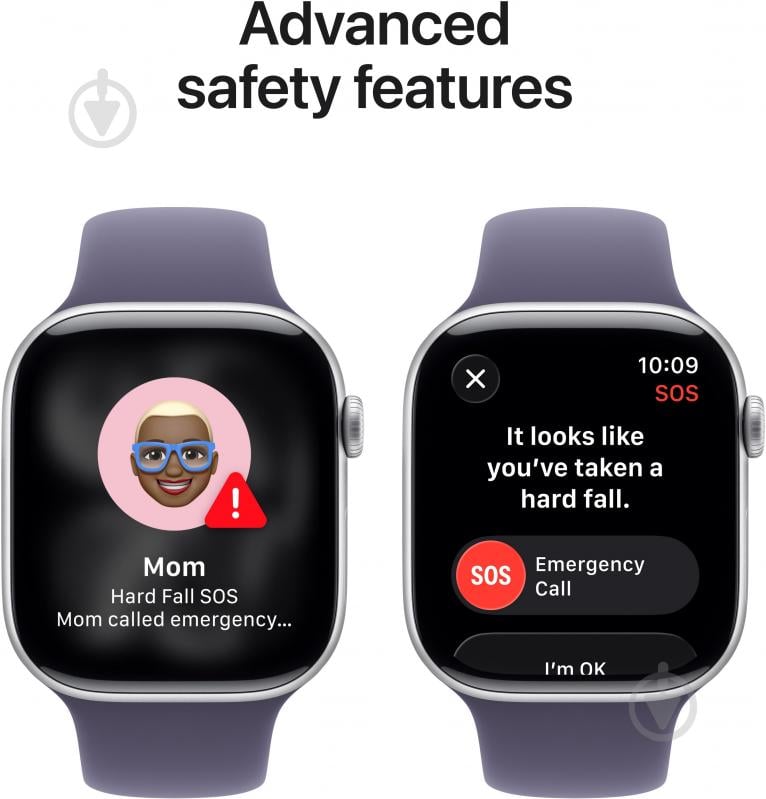Смарт-годинник Apple Watch Series 11 GPS 46mm Silver Aluminium Case with Purple Fog Sport Band - M/L (MEVA4RK/A) - фото 6