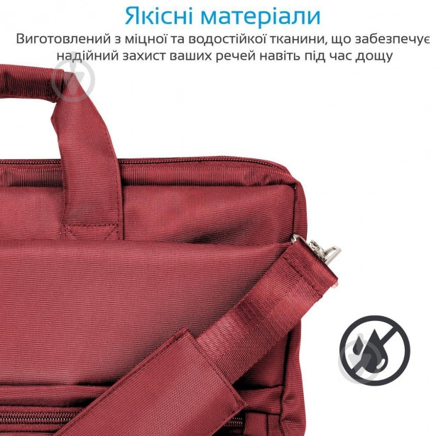 Сумка для ноутбука Promate 15.6" red (apollo-mb.red) - фото 5