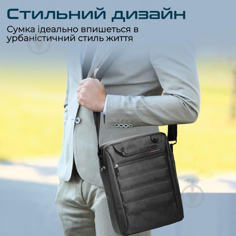 Сумка для ноутбука Promate Rebel-MB 13" black (rebel-mb.black) - фото 6