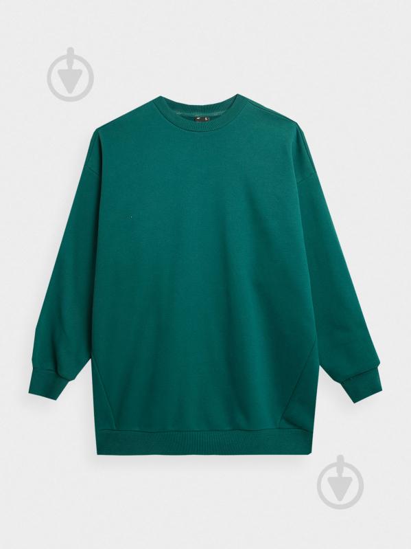 Свитшот 4F SWEATSHIRT F0764 4FAW23TSWSF0764-40S р.L зеленый - фото 1